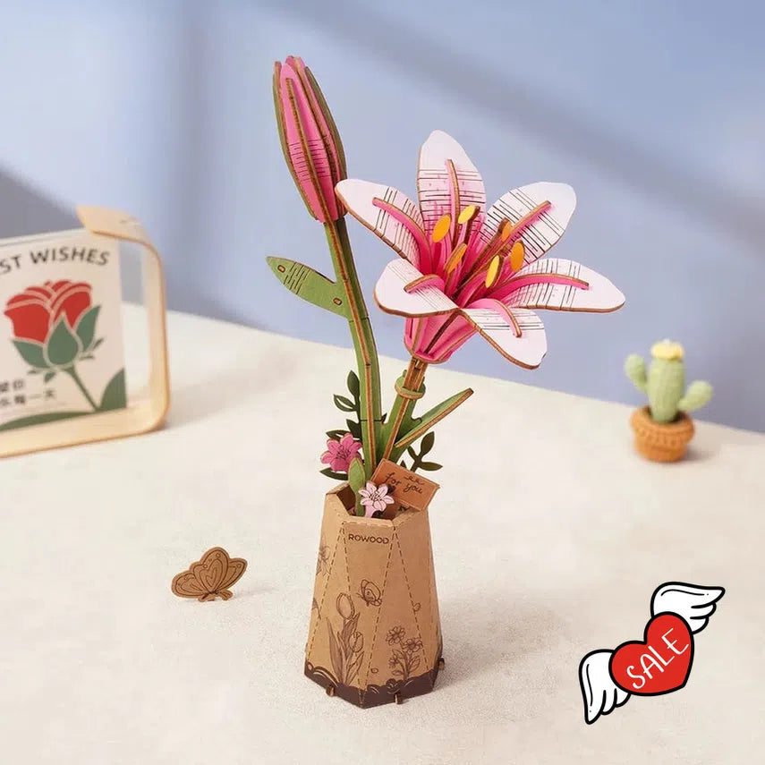 3D Wooden Flower Puzzles