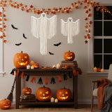 Macrame Halloween Ghosts