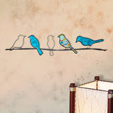 Birds On A Wire Wall Decor | Capiz & Metal