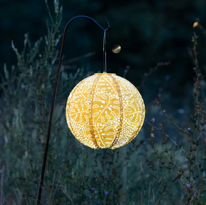 Stella Monstera 12" Globe Solar Lanterns