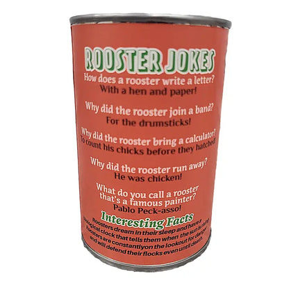 Canned Stuffed Animal Plush w/Jokes