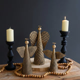 Antique Gold Table Top Christmas Angels | Set of 3