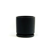 6.5" Gemstone Cylinder Pots with Water Saucers