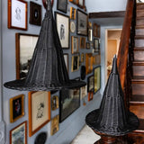 Faux Wicker Witch Hat