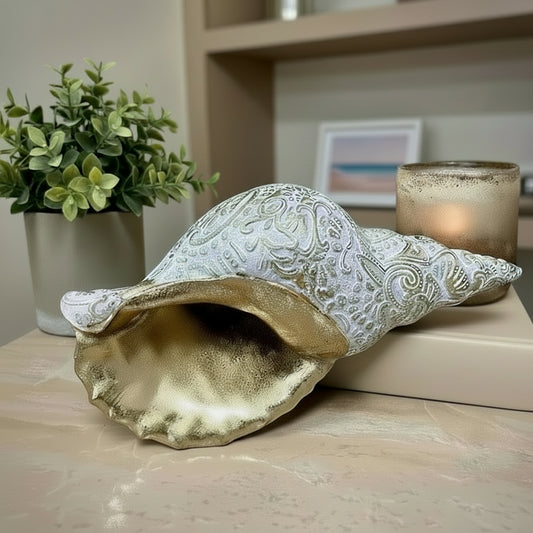 Resin Gold-Leaf Conch