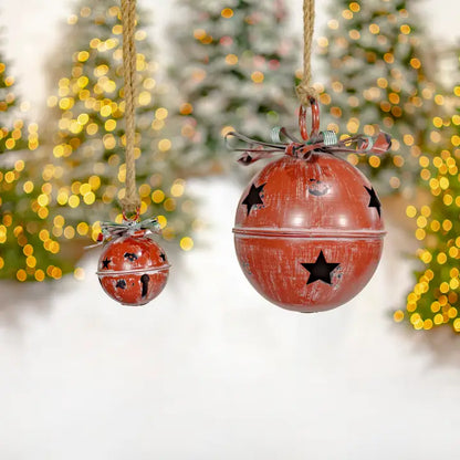 Assorted Style Hanging Christmas Bells- 9Pc