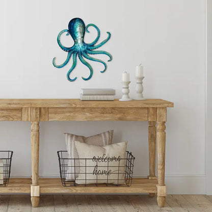Blue Octopus Wall Decor