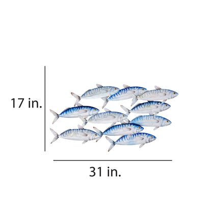 School Of Fish Stripes Wall Decor