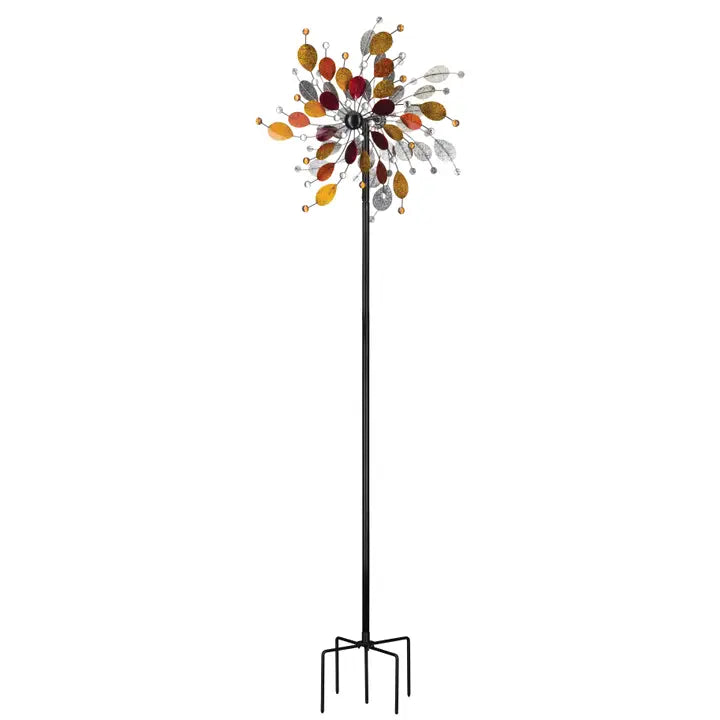 24" Rotating Wind Spinner - Jeweled Metallic