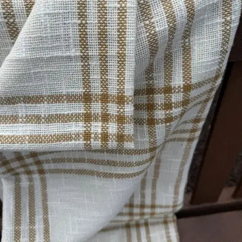 Wheat Plaid Woven Throw Blanket | 50x60