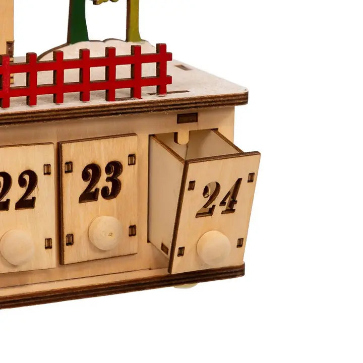 Lit Xmas Village W/Adv Calendar | 6.7"