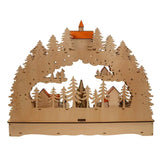 Led Musical Xmas Village W/Motion | 18.5"