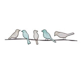 Birds On A Wire Wall Decor | Capiz & Metal