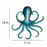 Blue Octopus Wall Decor