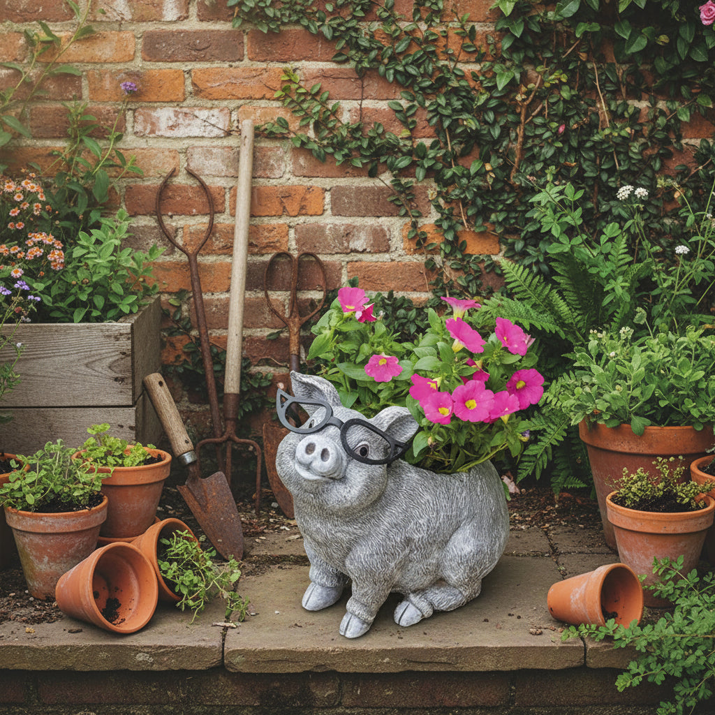 Pudgy Pal Planters with Glasses
