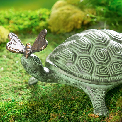 14"L Turtle and Butterfly