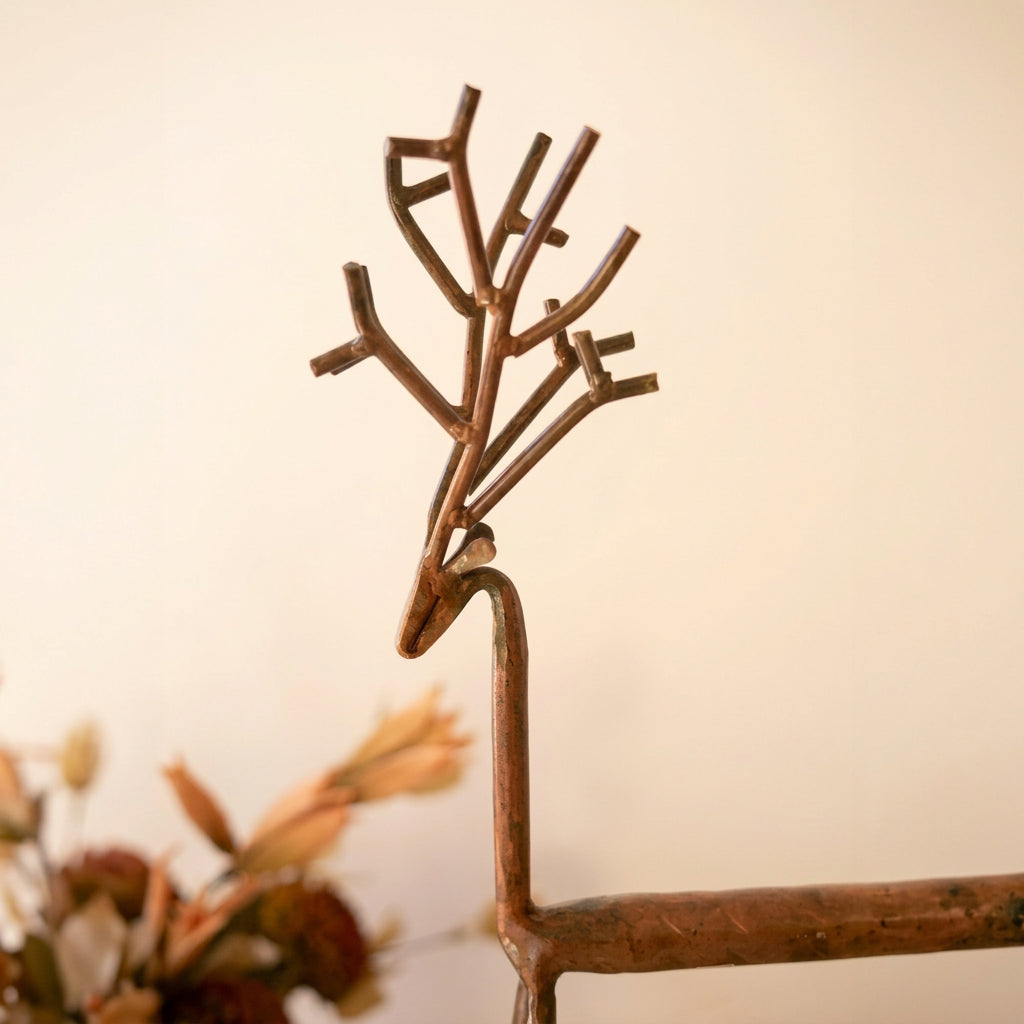 Forged-Iron Deer | Set of 2