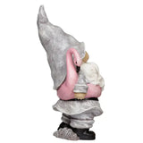 Summer Gnome with Flamingo Floaty Statue