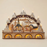 Bo Lited Xmas Village W/Candle | 17.72"