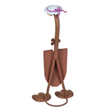 16"H Charming Shovel Goose Garden Statue with White Hat