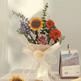 3D Wooden Flower Puzzles