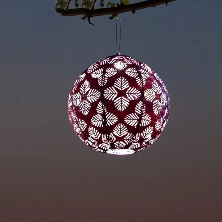 Stella Brights 12" Globe Solar Lantern - Violet