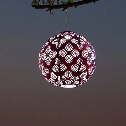 Stella Brights 12" Globe Solar Lantern - Violet
