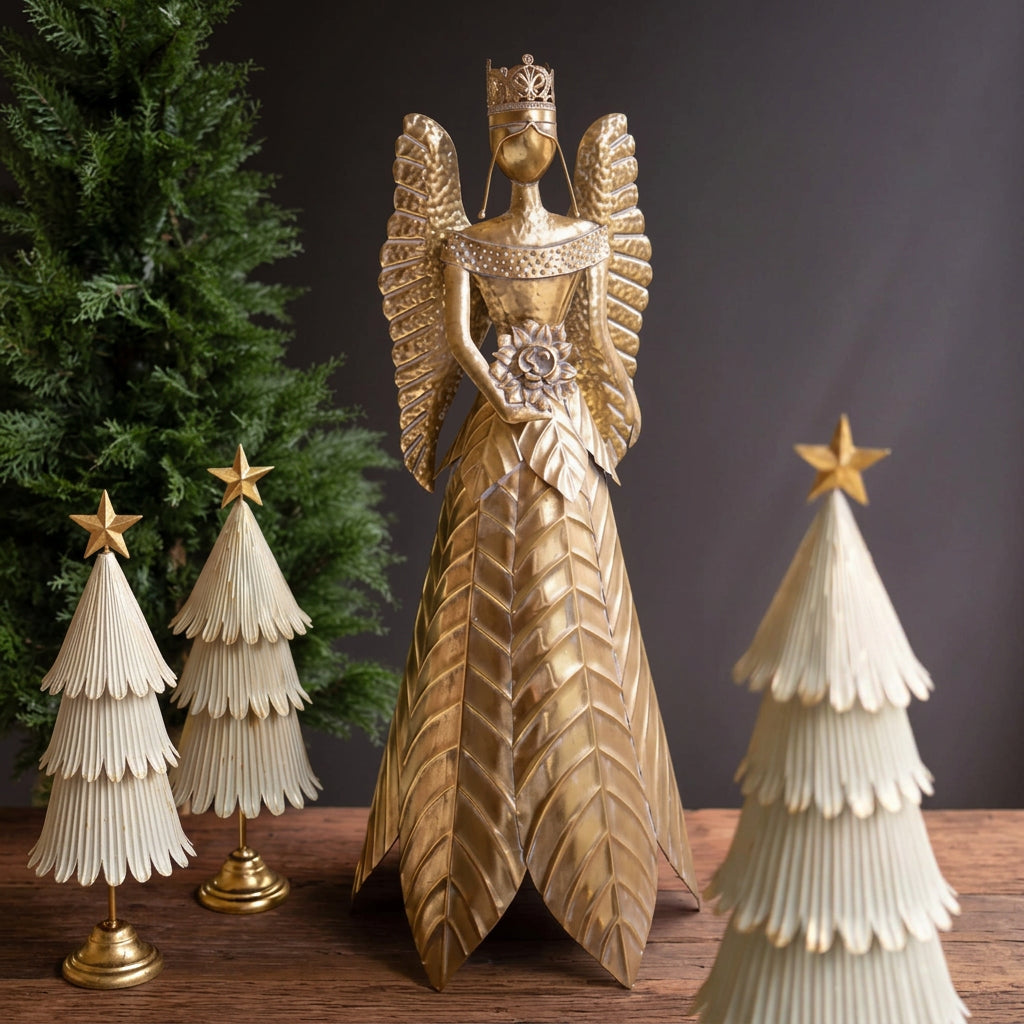 Metal Christmas Angel | 39"