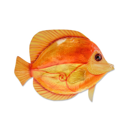 Orange Discus Fish Wall Decor