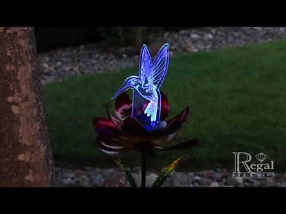 Illusion Solar Spinner Stakes - Hummingbird
