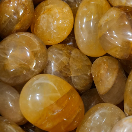 Yellow Hematoid Palm Stone