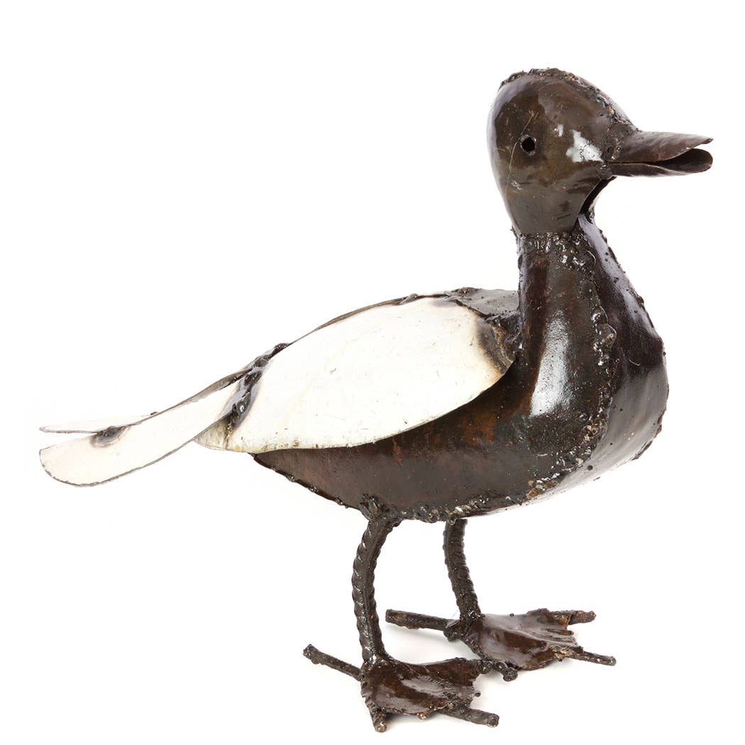 Recycled Metal Mama Duck