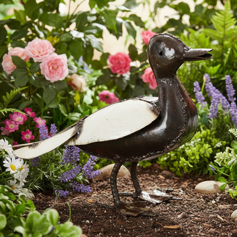 Recycled Metal Mama Duck