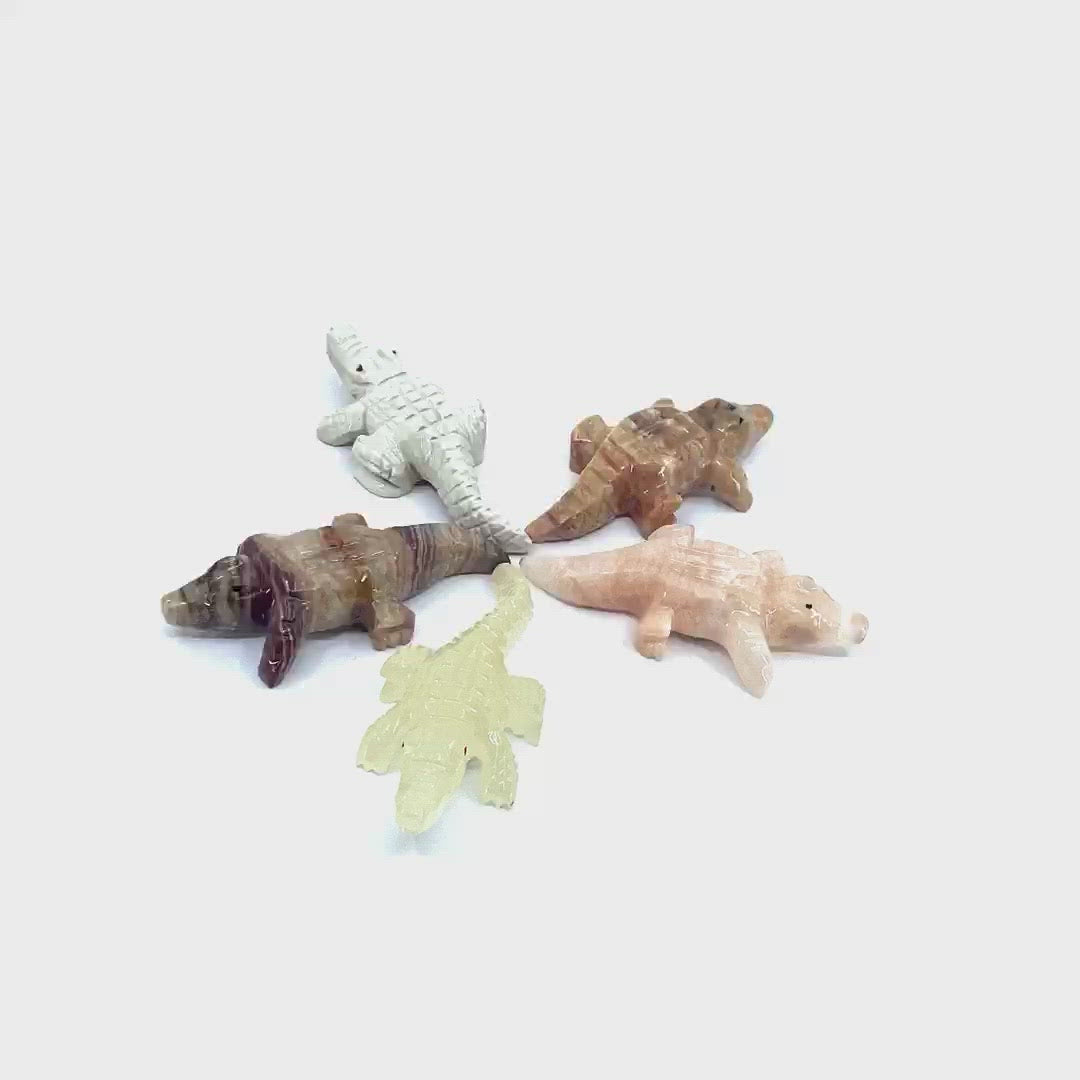 2'' Marble Crocodile