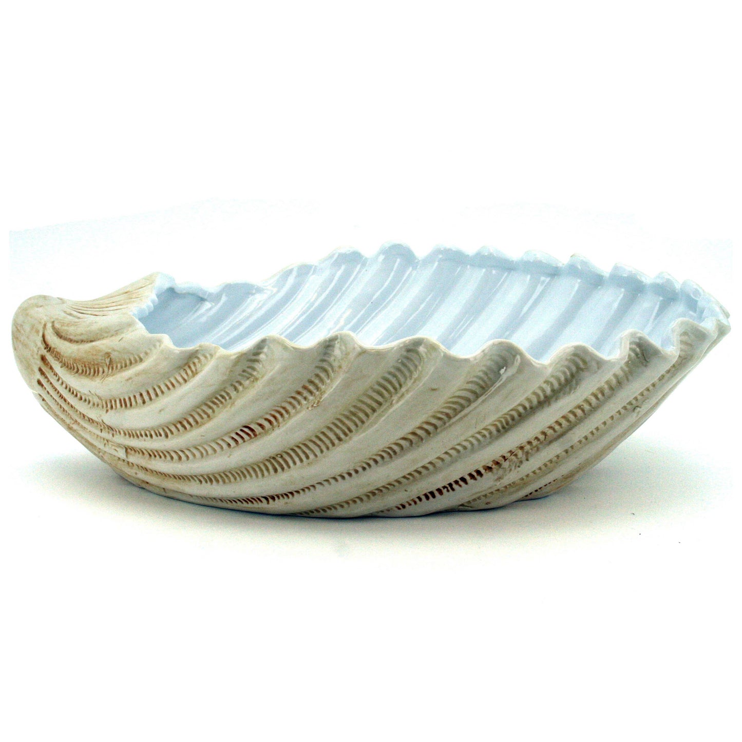 Ceramic Jumbo Clam Shell Bowl