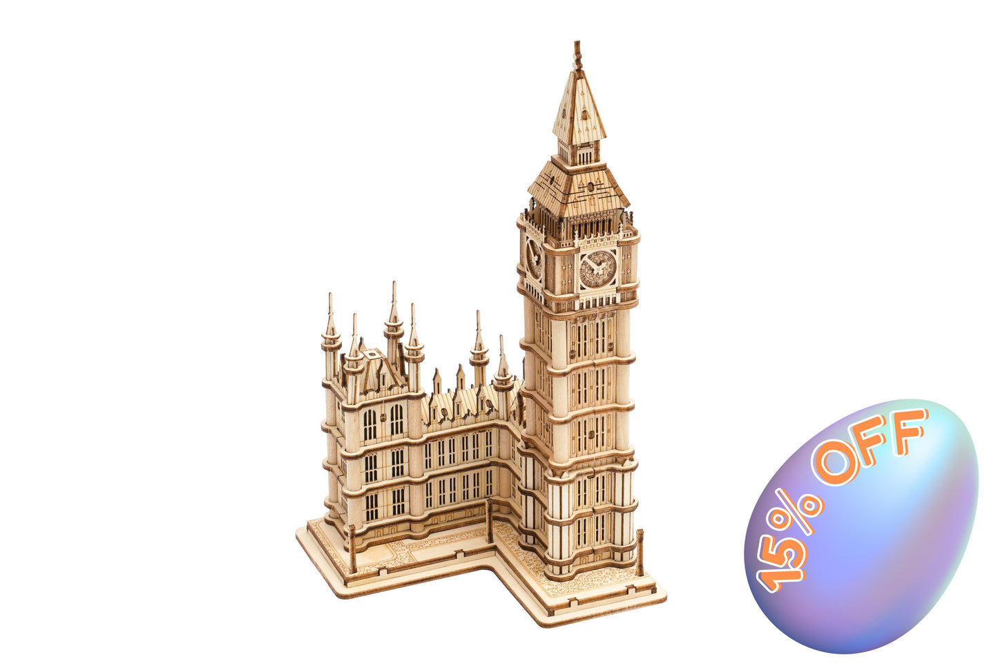 Big Ben 3D Wooden Model