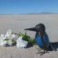 Blue Recycled Metal Kingfisher Bird
