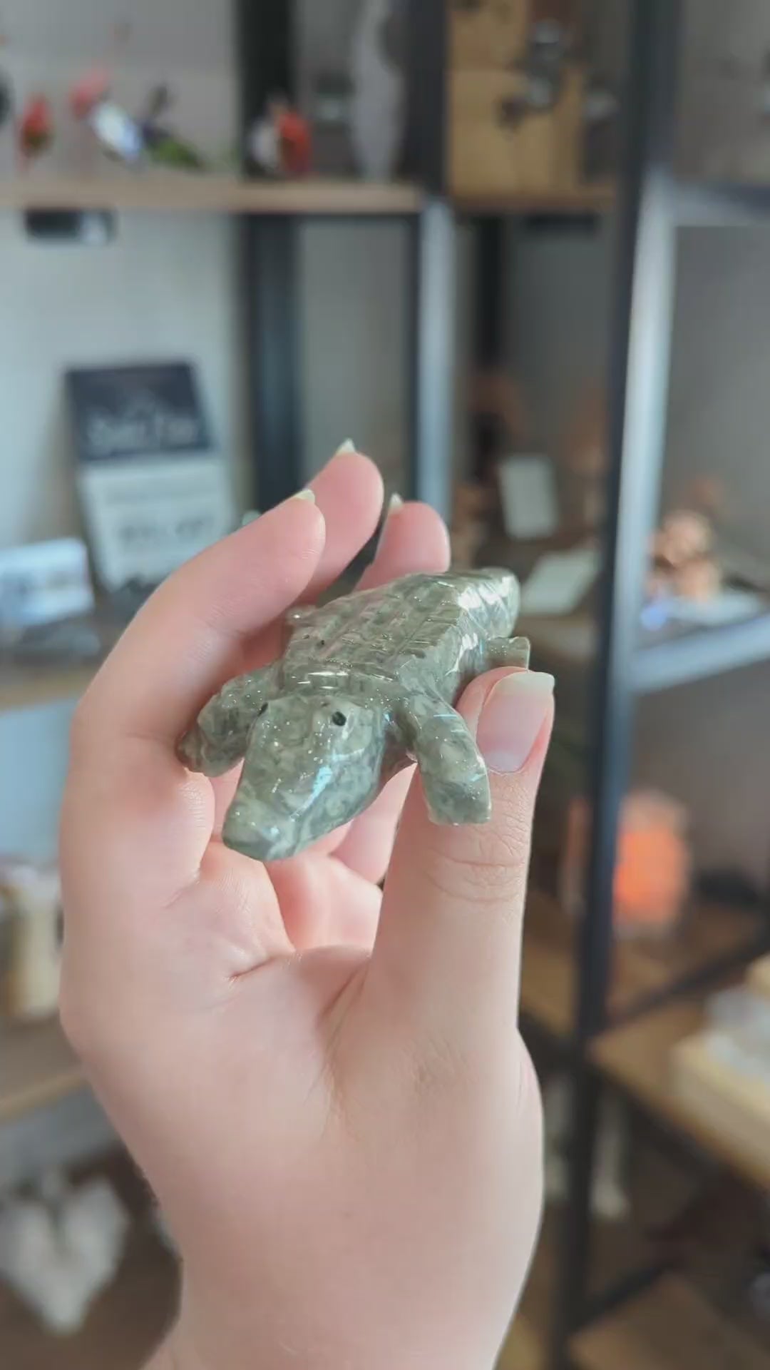 2'' Marble Crocodile
