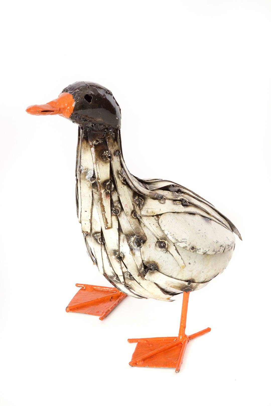 Recycled Metal Duckling Sculpture