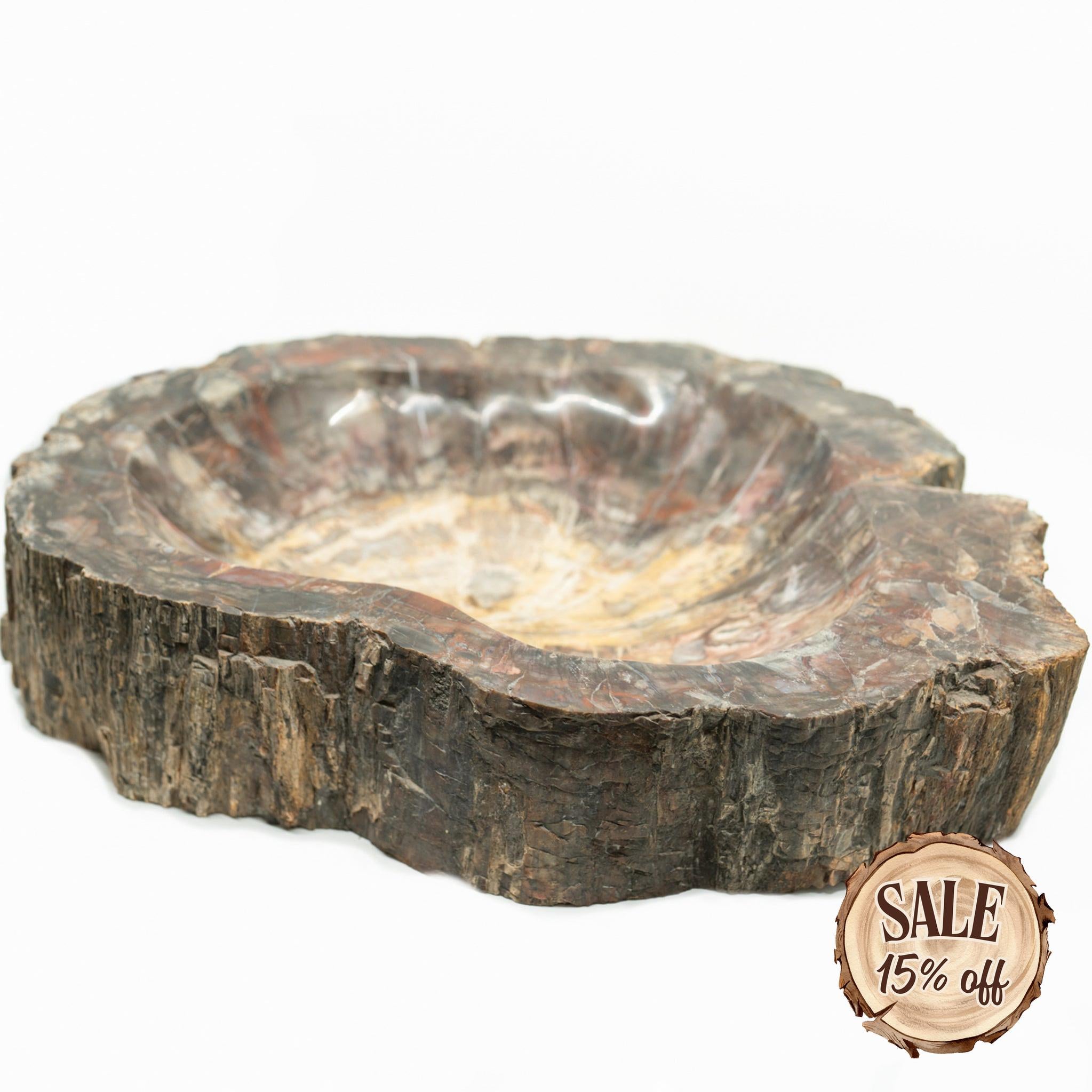 Large Petrified Wood Bowl selling