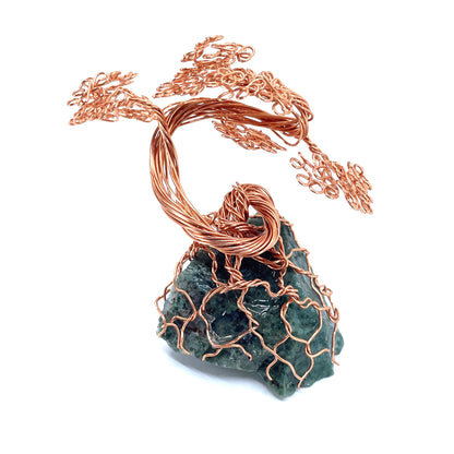 Mini Copper Bonsai Tree- Moss Agate