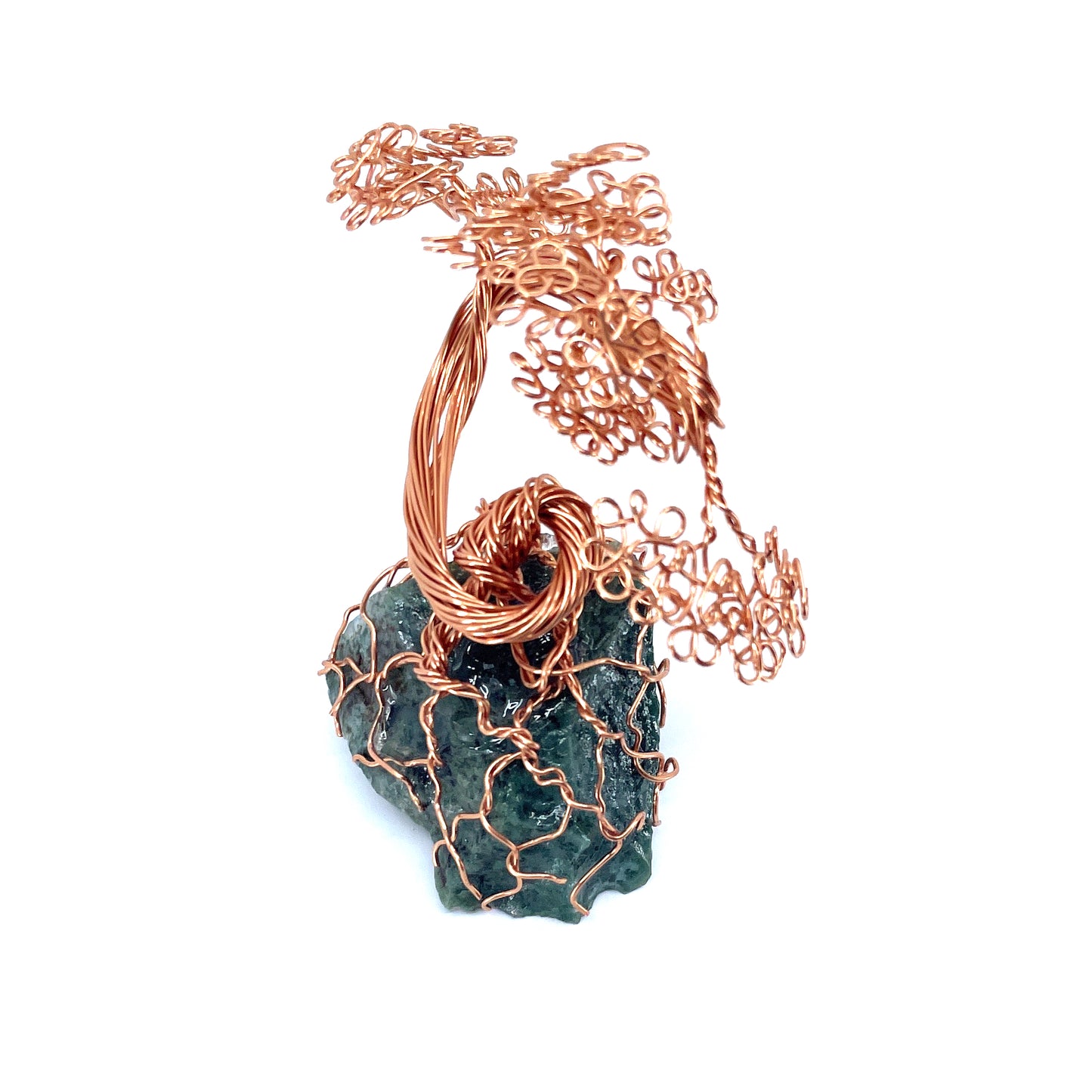 Mini Copper Bonsai Tree- Moss Agate