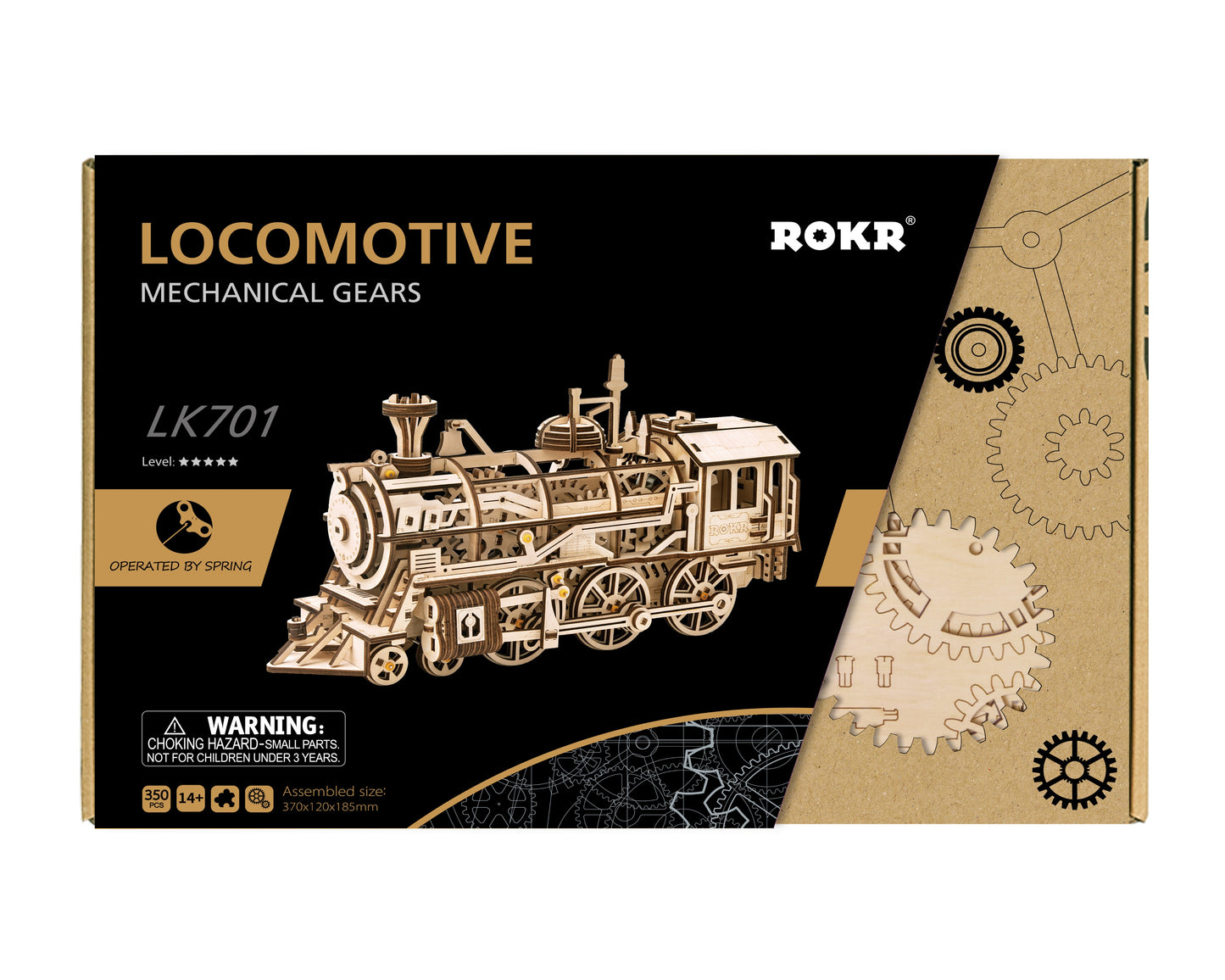 Locomotive Mechanical 3D Wooden Train