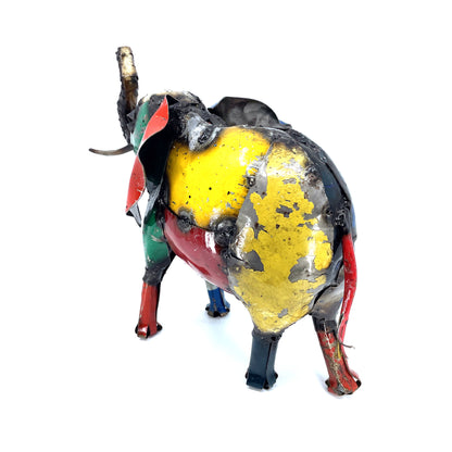 Colorful Recycled Oil Drum Elephant