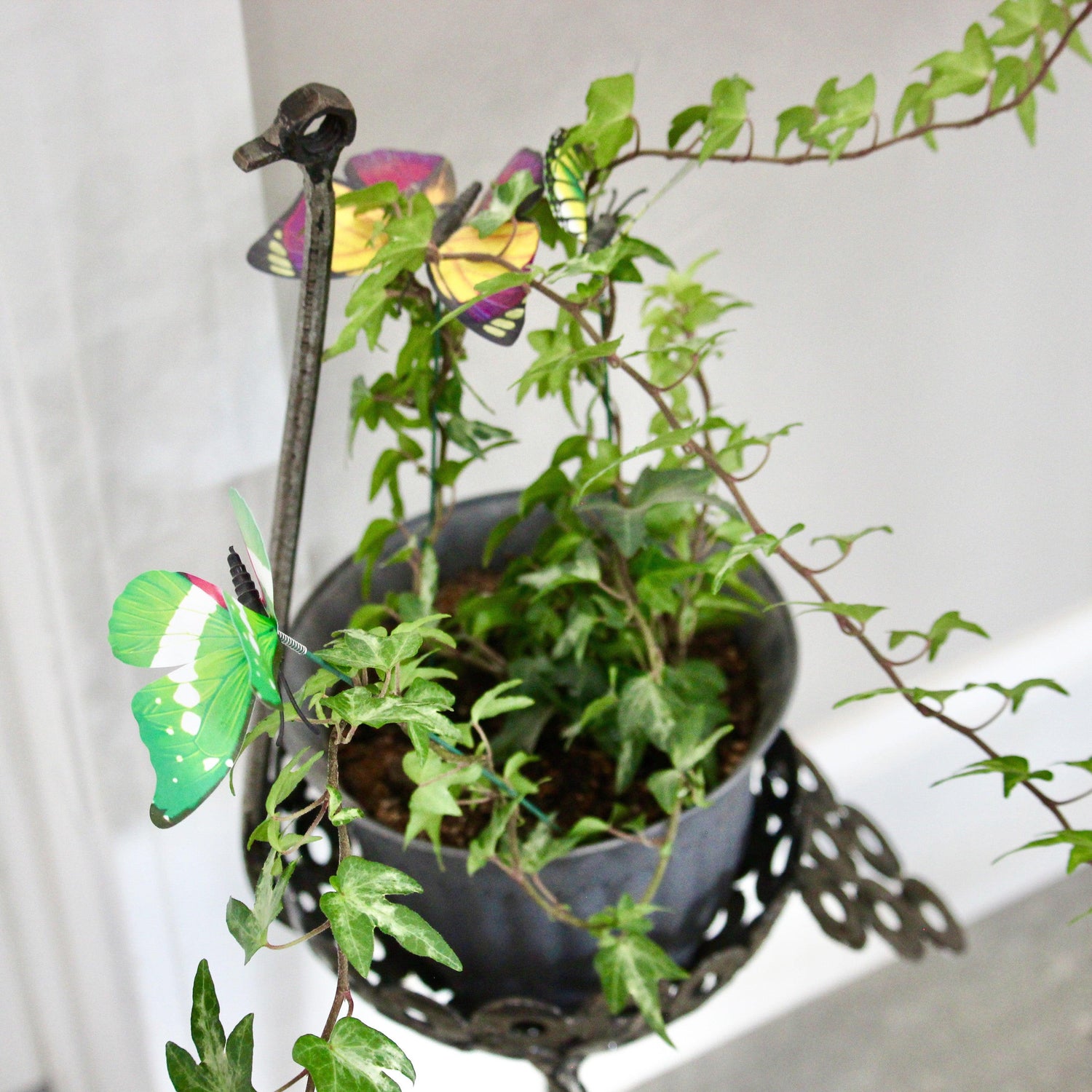 Recycled Metal Ostrich Bowl