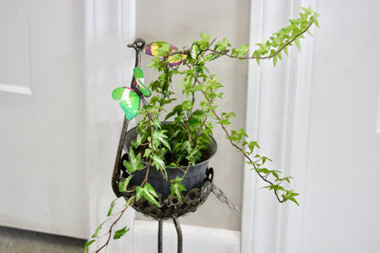 Recycled Metal Ostrich Bowl