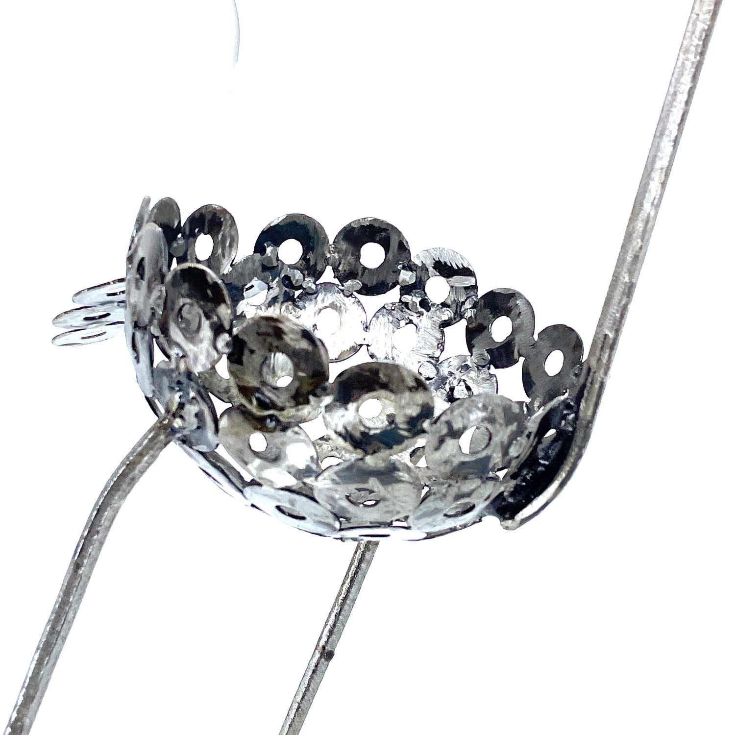 Recycled Metal Ostrich Bowl
