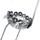 Recycled Metal Ostrich Bowl