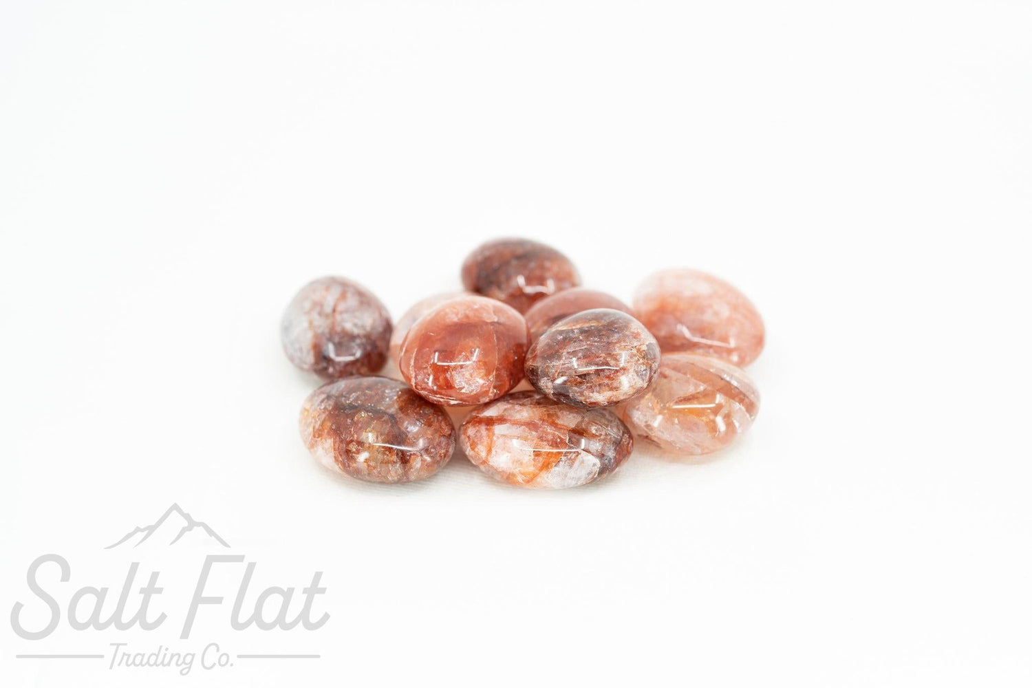 Red Hematoid Palm Stone