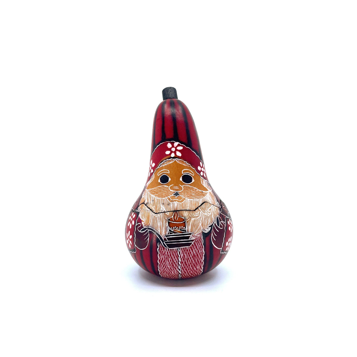 Petite Santa Gourd Box